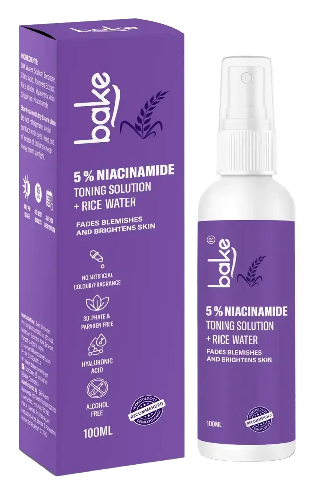 Bake 5% Niacinamide + Rice Water Toning Solution