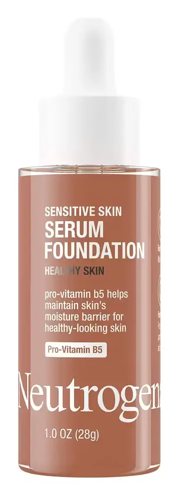 Neutrogena Sensitive Skin Serum Foundation with Moisturizing Vitamin-B5 Deep 01