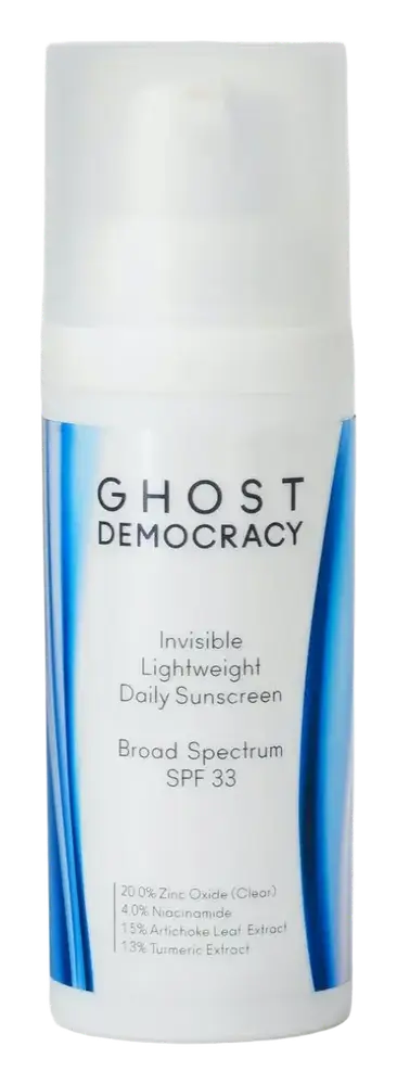 Ghost Democracy Invisible Lightweight Daily Face Sunscreen SPF33