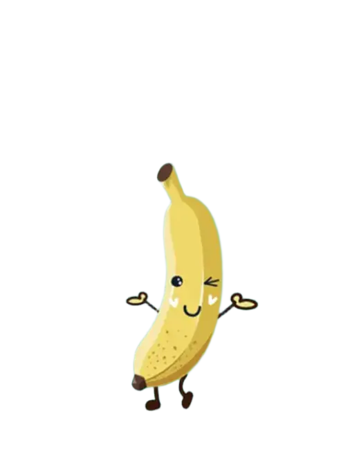 QURET Hello! Friends Mask Banana