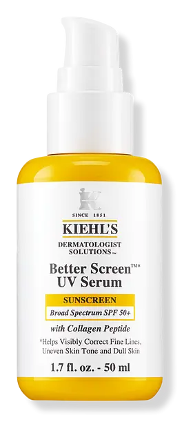 Kiehl's Better Screen UV Serum SPF 50+ Facial Sunscreen With Collagen Peptide