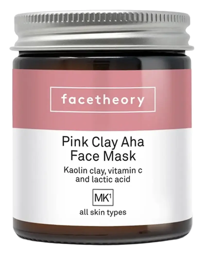 FaceTheory Pink Clay AHA Face Mask MK1
