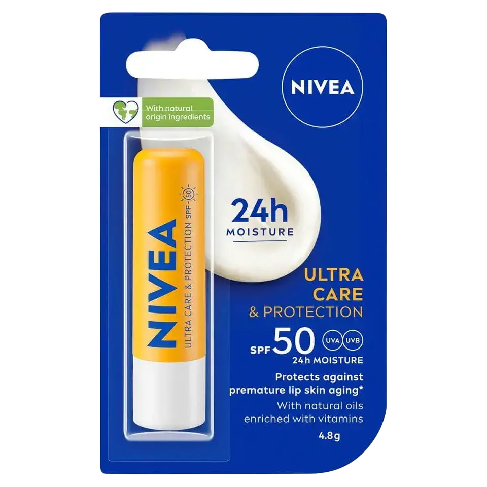 Nivea Ultra Care & Protection SPF 50 Lip Balm Australia