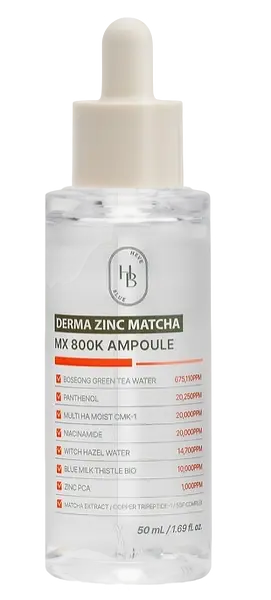 Heveblue Derma Zinc Matcha Mx 800k Ampoule
