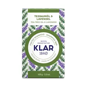 Klar Seifen Tea Tree Oil & Lavender Shampoo Bar