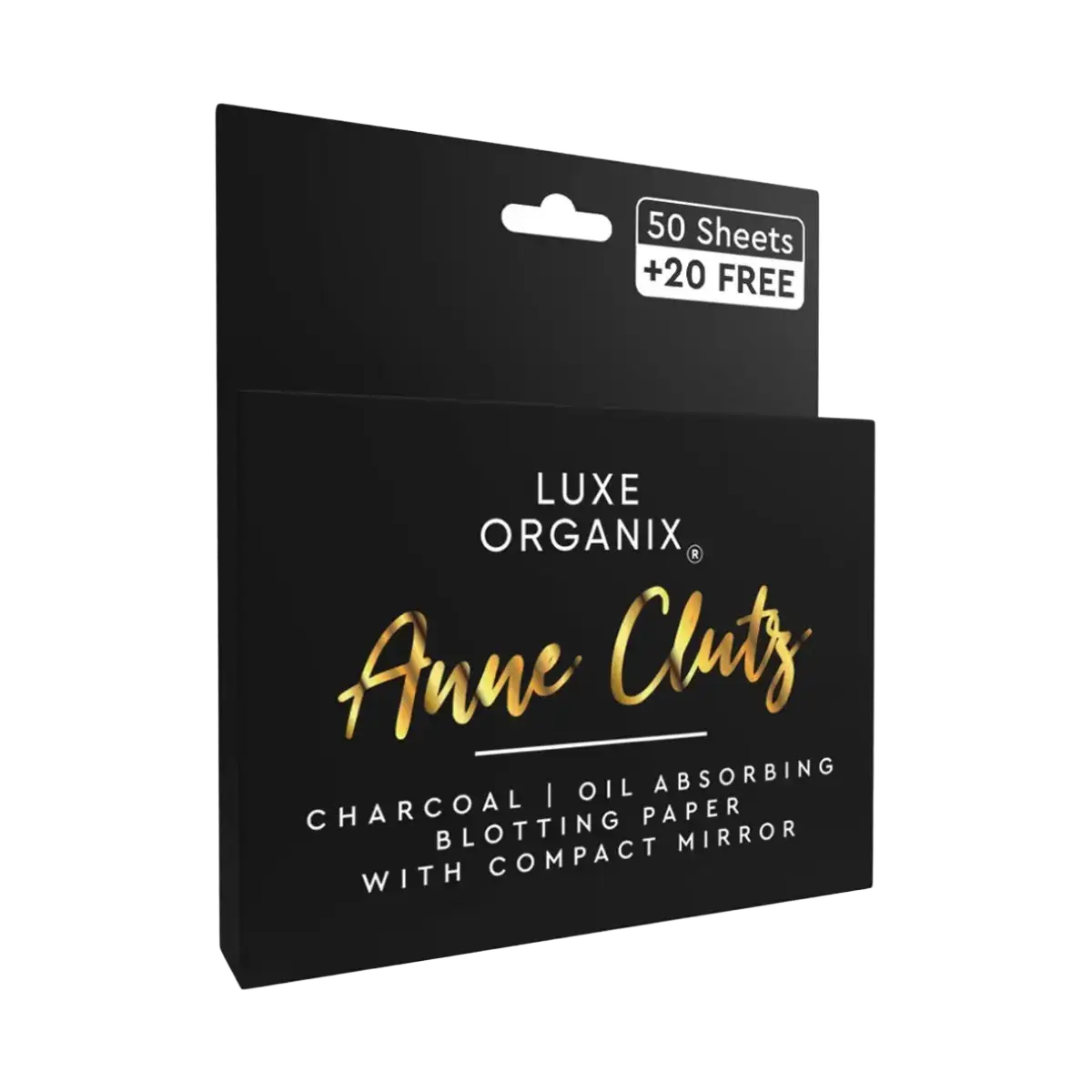 Luxe Organix Blotting Paper With Compact Mirror By Anne Clutz Charcoal