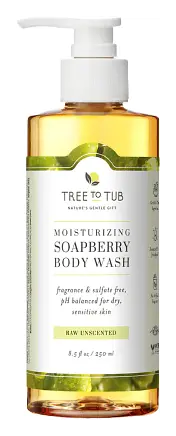 Tree to Tub Moisturizing Soapberry Body Wash Raw Unscented