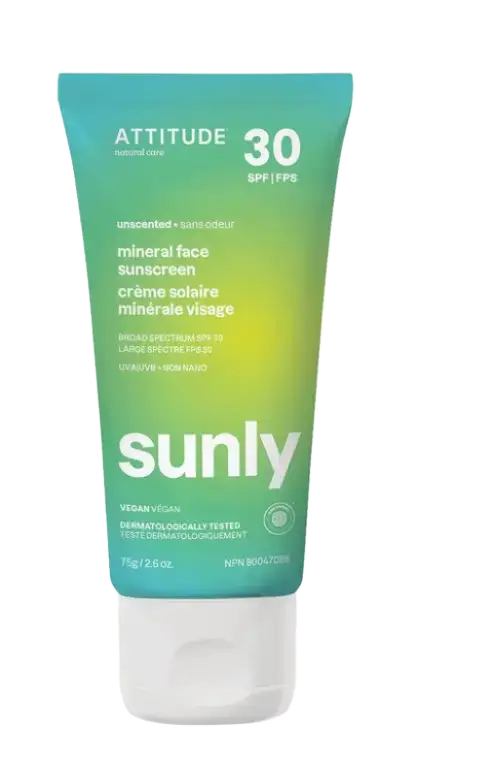 ATTITUDE Sunly Mineral Face Sunscreen SPF 30