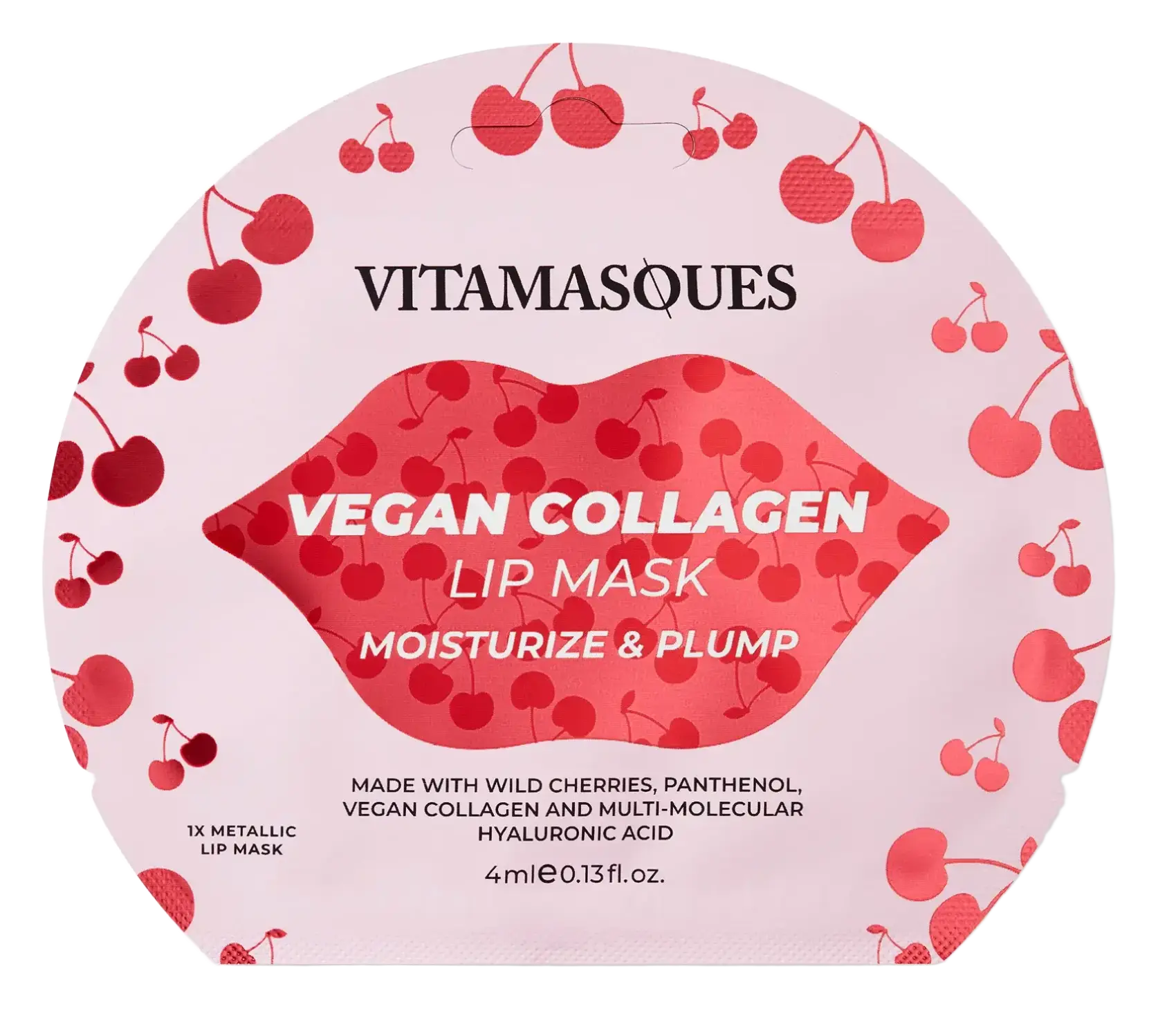 Vitamasques Cherry Vegan Collagen Lip Mask (Moisturise & Plump)