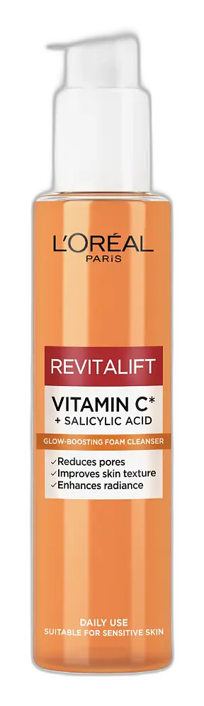 L'Oreal Revitalift Vitamin C + Salicylic Acid Glow-Boosting Foam Cleanser