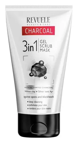 Revuele Charcoal 3 In 1 Gel Scrub Mask
