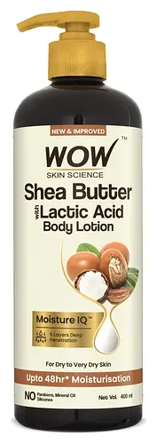 Wow Skin Science Shea Butter and Lactic Acid Body Lotion