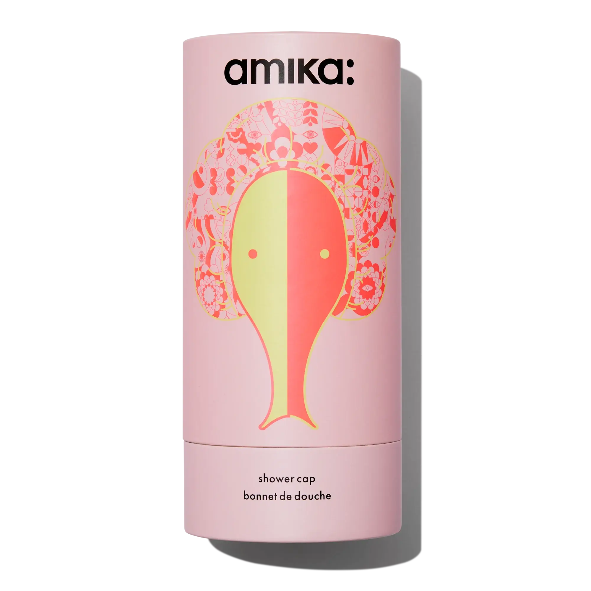 Amika Pink Signature Print Shower Cap