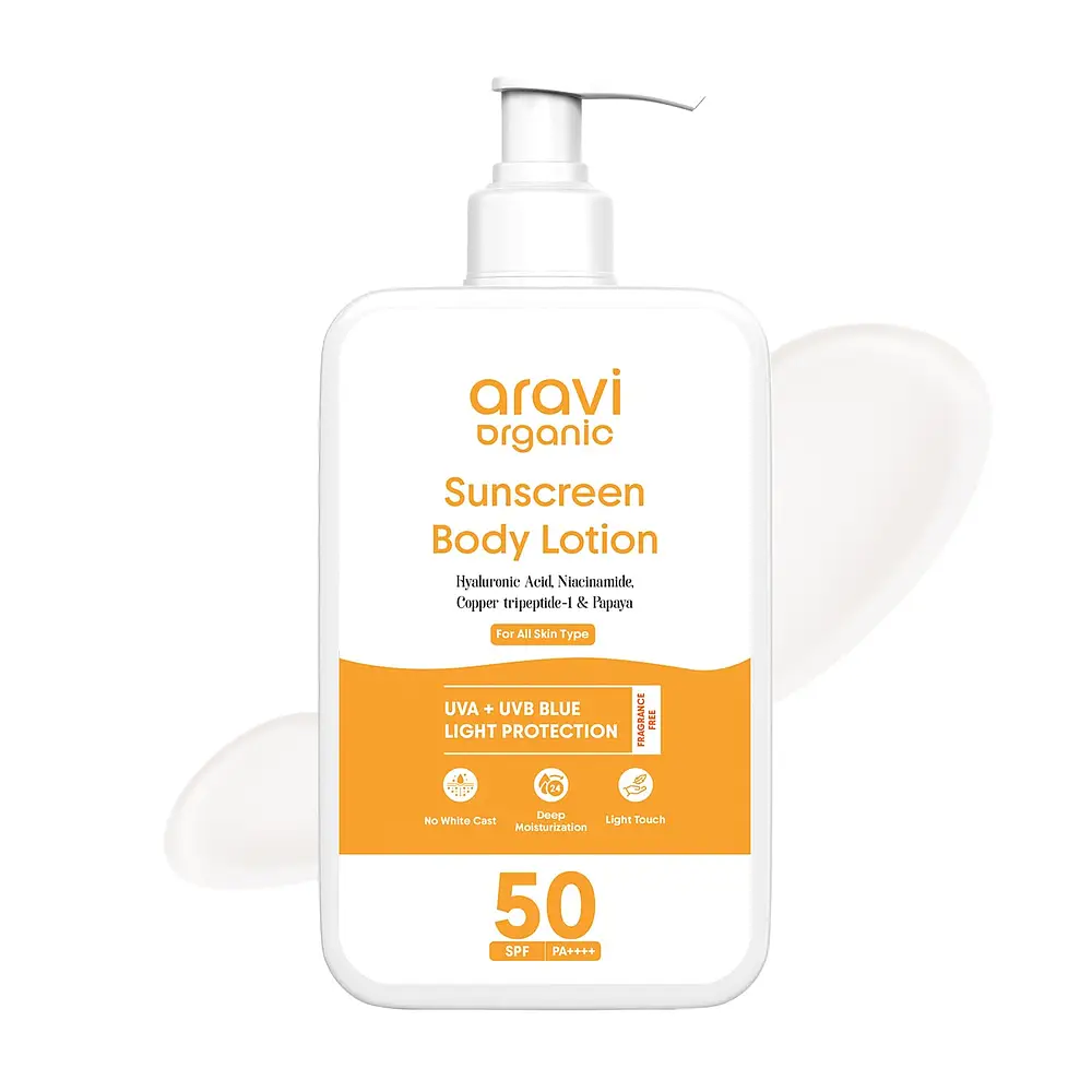 Aravi Organic Sun Screen Body Lotion SPF 50