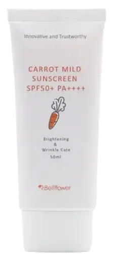 Bellflower Carrot Mild Sunscreen SPF 50+ PA++++