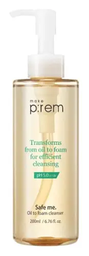 Make p:rem Safe Me. Oil To Foam Cleanser