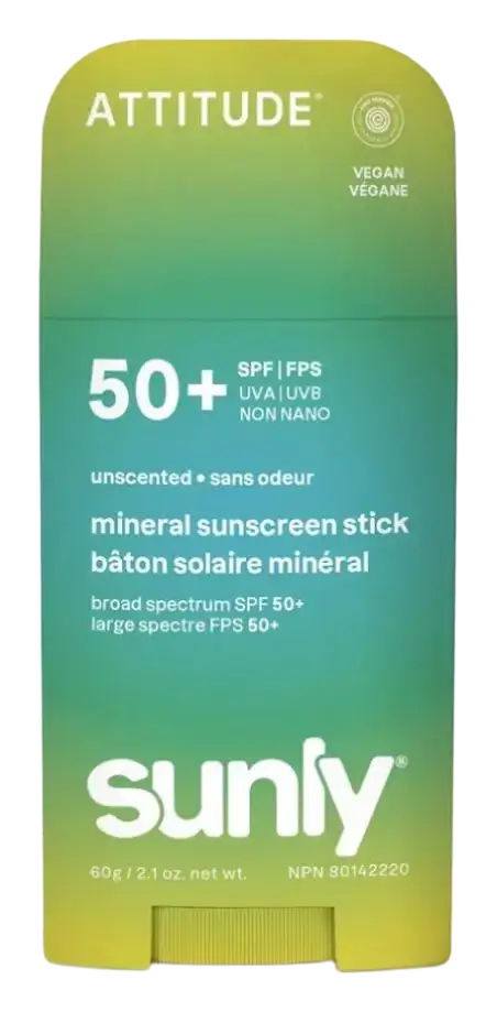 ATTITUDE Sunly Mineral Sunscreen Stick SPF 50+