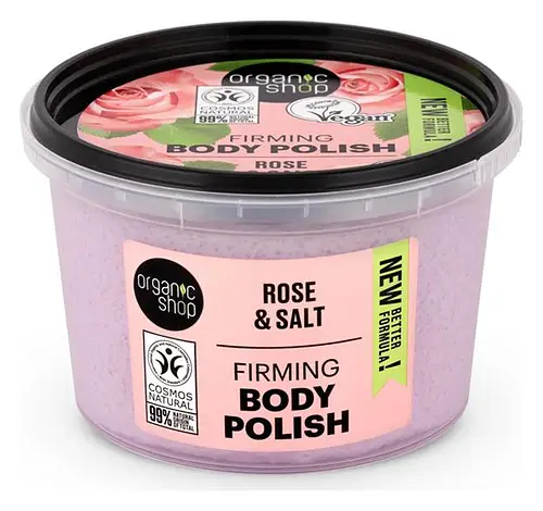 Natura Siberica Organic Shop Firming Body Polish Rose And Salt