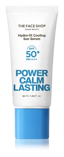 The Face Shop Power Calm Lasting Hydro-Fit Cooling Sun Serum SPF50+ PA++++