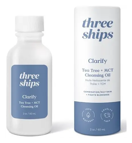 Three Ships Beauty Clarify Tea Tree + MCT Cleansing Oil