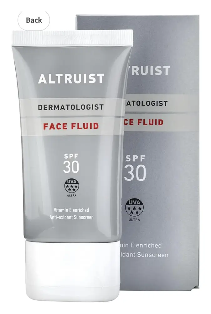 Altruist Dermatologist Face Fluid Sunscreen SPF 30