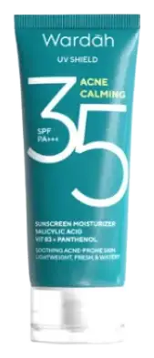 Wardah UV Shield Acne Calming Sunscreen Moisturizer SPF 35 PA+++