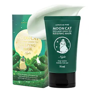 Always Be Pure Mooncat Rich Moist Green Tea Sleeping Mask