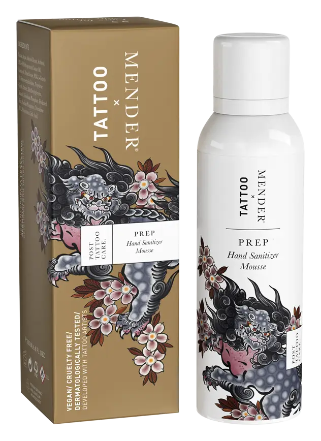 Tattoo Mender Prep: Hand Sanitizer Mousse