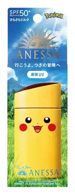 Anessa Pokemon Perfect UV Sunscreen Skincare Milk SPF 50+ Pikachu