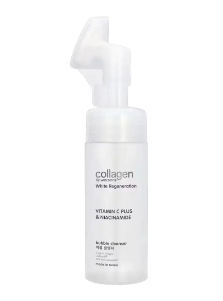 Watsons Collagen White Regeneration Vitamin C Plus & Niacinamide Bubble Cleanser