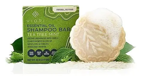 Viori Essential Oil Shampoo Bar Tea Tree Mint