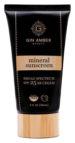 Gin Amber Beauty Mineral Sunscreen BB Cream SPF 25