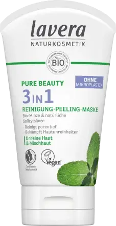Lavera Pure Beauty 3 In 1 Reinigung Peeling Maske