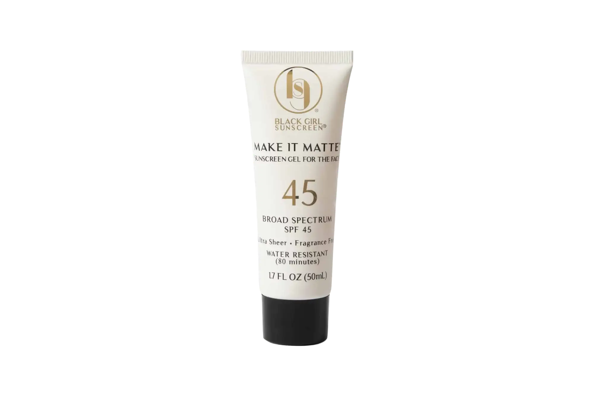 Black Girl Sunscreen Make It Matte SPF 45 Sunscreen White