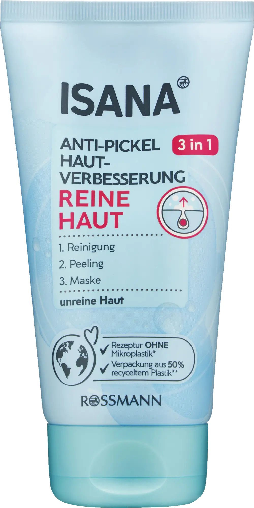 ISANA Anti-Pickel Hautverbesserung Reine Haut 3 In 1