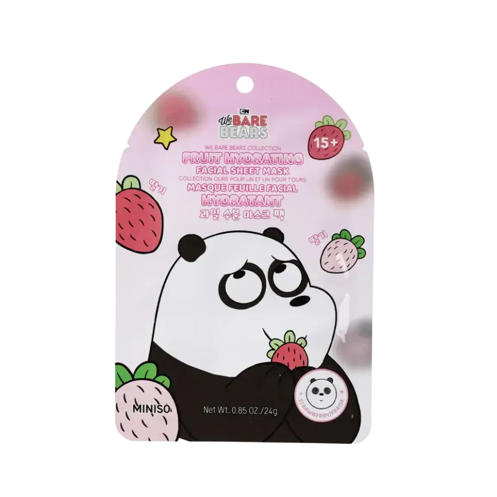 Miniso Fruit Hydrating Facial Sheet Mask Strawberry
