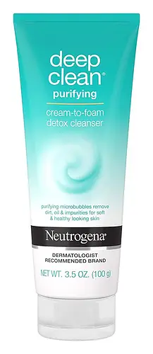 Neutrogena Deep Clean Purifying Cream-to-Foam Detox Cleanser