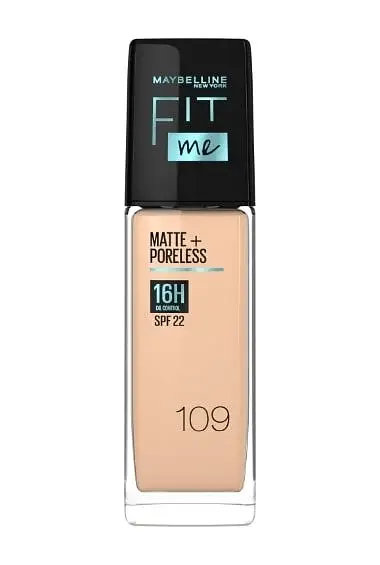 Maybelline Fit Me Matte & Poreless Foundation 109 Light Ivory (Malaysia)