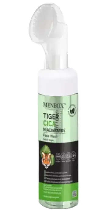 Menbox Tiger Cica Niacinamide Face Wash