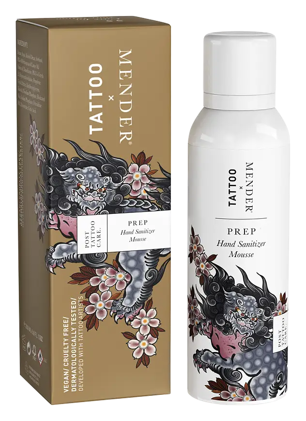Tattoo Mender Prep: Hand Sanitizer Mousse