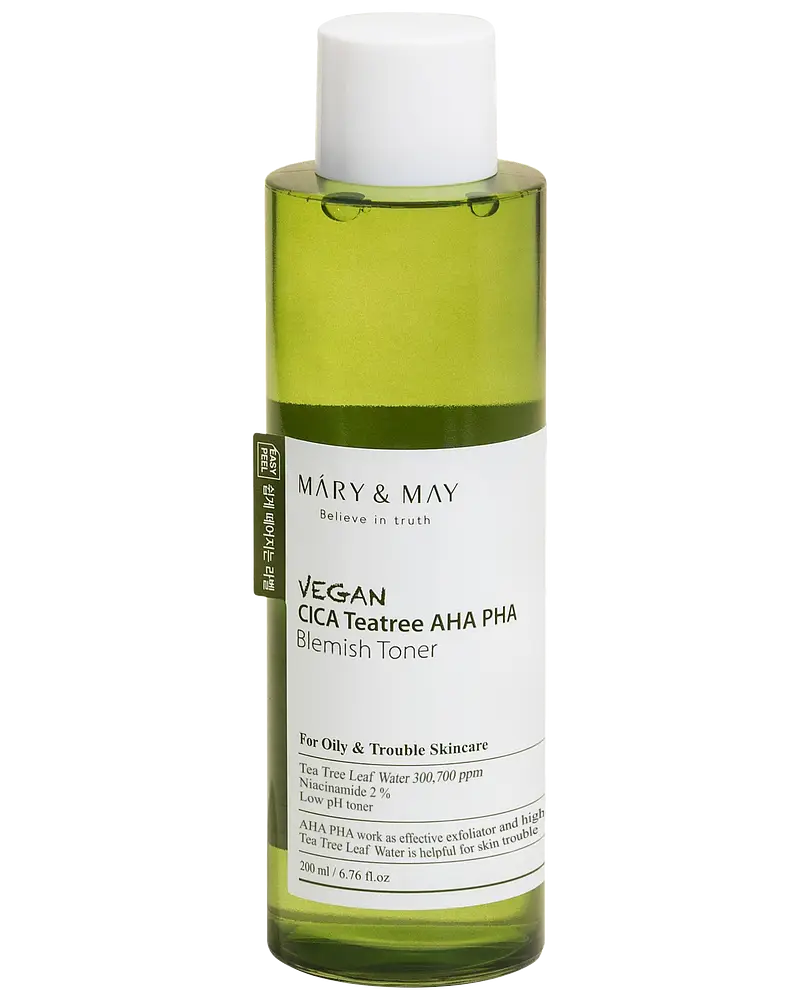Mary & May Vegan Cica Tea Tree AHA PHA Toner