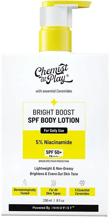 Chemist at Play Bright Boost SPF Body Lotion With Niacinamide & SPF 50+