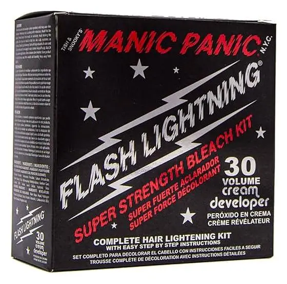Manic Panic Flash Lightning Bleach Kit 30 Volume Cream Developer