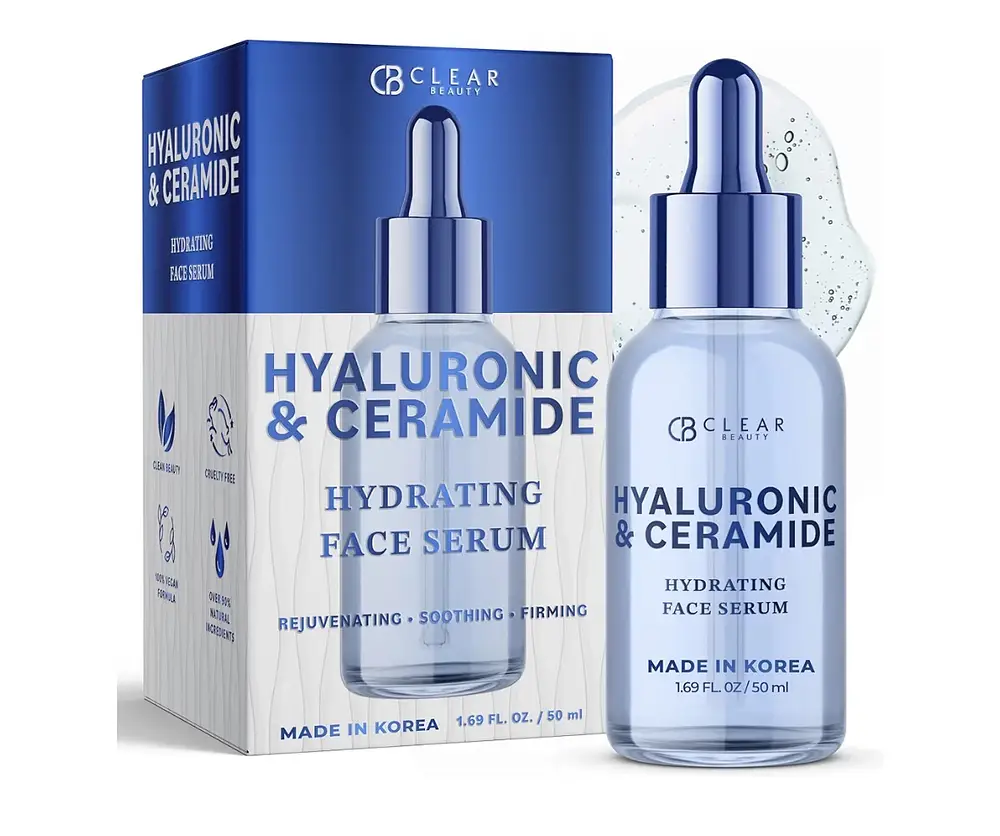 Clear Beauty Hyaluronic & Ceramides Hydrating Face Serum