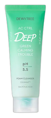 DEWYTREE AC CTRL Deep Green Calming Trouble Foam Cleanser