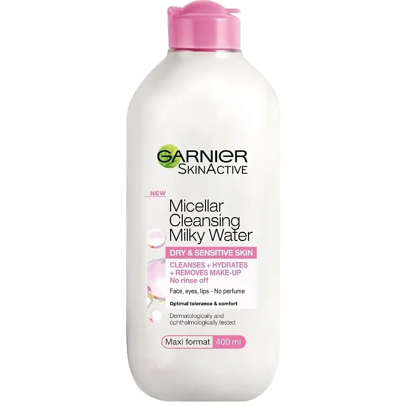Garnier Micellar Cleansing Water All-In-1 Milky Cleansing Water for Dry and Sensitive Skin