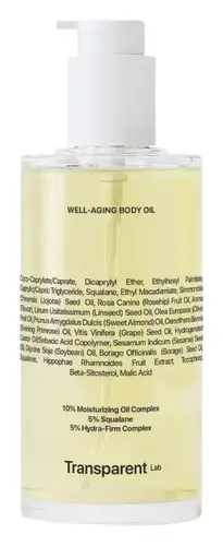 Transparent Lab Well-Aging Body Oil