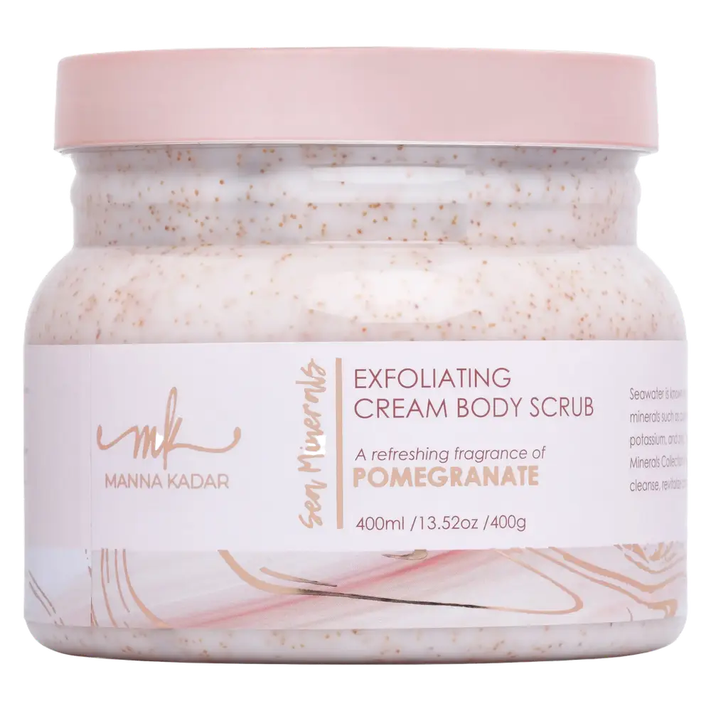 Manna Kadar Beauty Exfoliating Cream Body Scrub Pomegranate