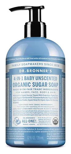 Dr. Bronner's Organic Baby Sugar Soap Unscented