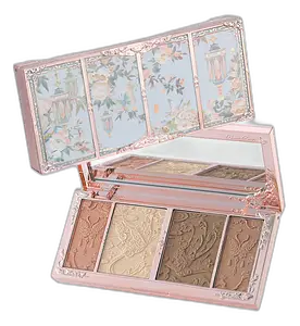 Flower Knows Butterfly Cloud Collar Embossed Highlight & Contour Palette 01 Leaf Shadow-Regional Exclusive